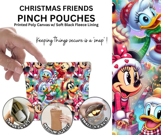 Christmas Friends Pinch Pouches