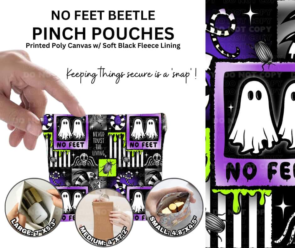 No Feet Beetle Pinch Pouches