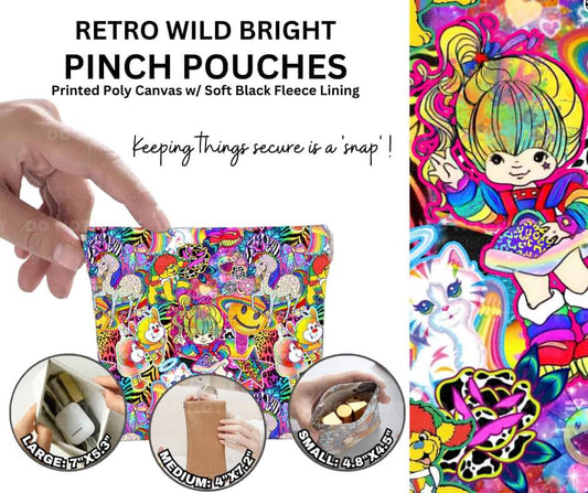 Retro Wild Bright Pinch Pouches