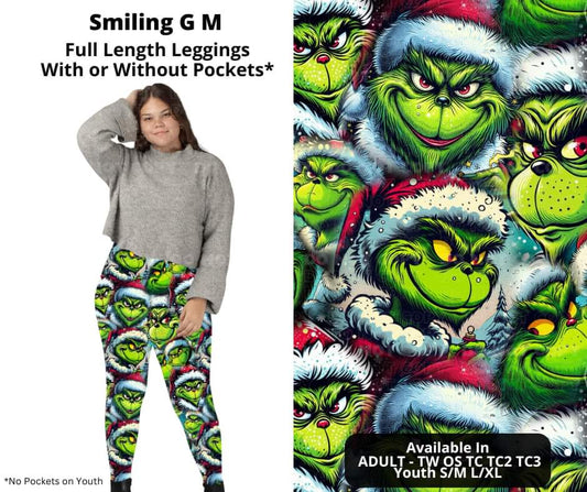 Smiling G M Full Length Leggings w/ Pockets