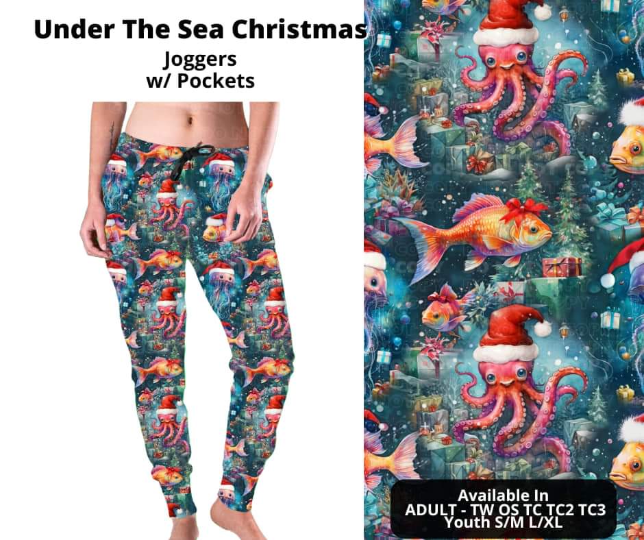 Under The Sea Christmas Joggers