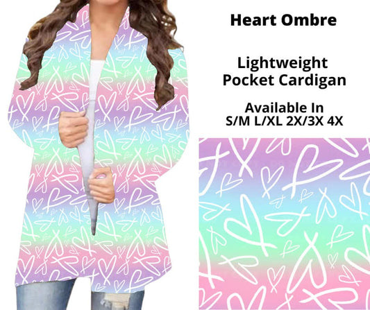 Heart Ombre Pocket Cardigan