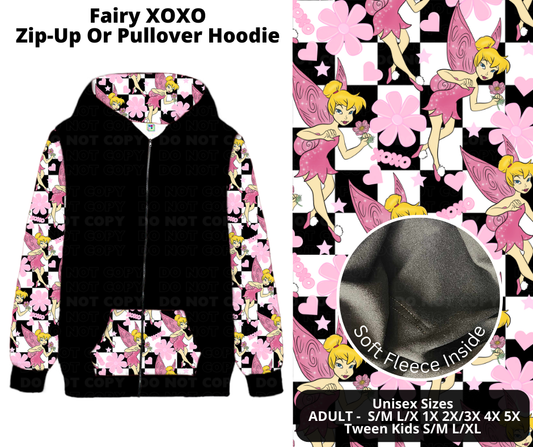 Preorder! Closes 11/21. ETA Jan. Fairy XOXO Zip-Up or Pullover Hoodie