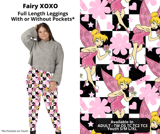 Preorder! Closes 11/21. ETA Jan. Fairy XOXO Full Length Leggings w/wo Pockets