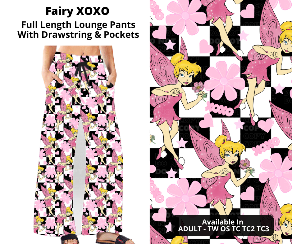 Preorder! Closes 11/21. ETA Jan. Fairy XOXO Full Length Lounge Pants