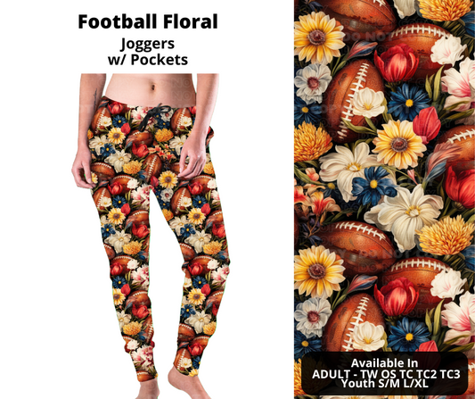 Football Floral Joggers