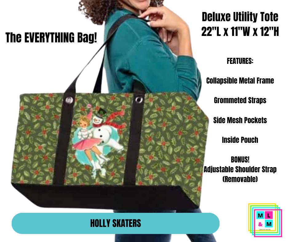Holly Skaters Collapsible Tote