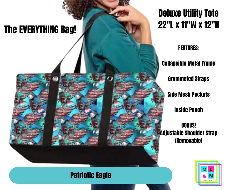 Patriotic Eagle Collapsible Tote