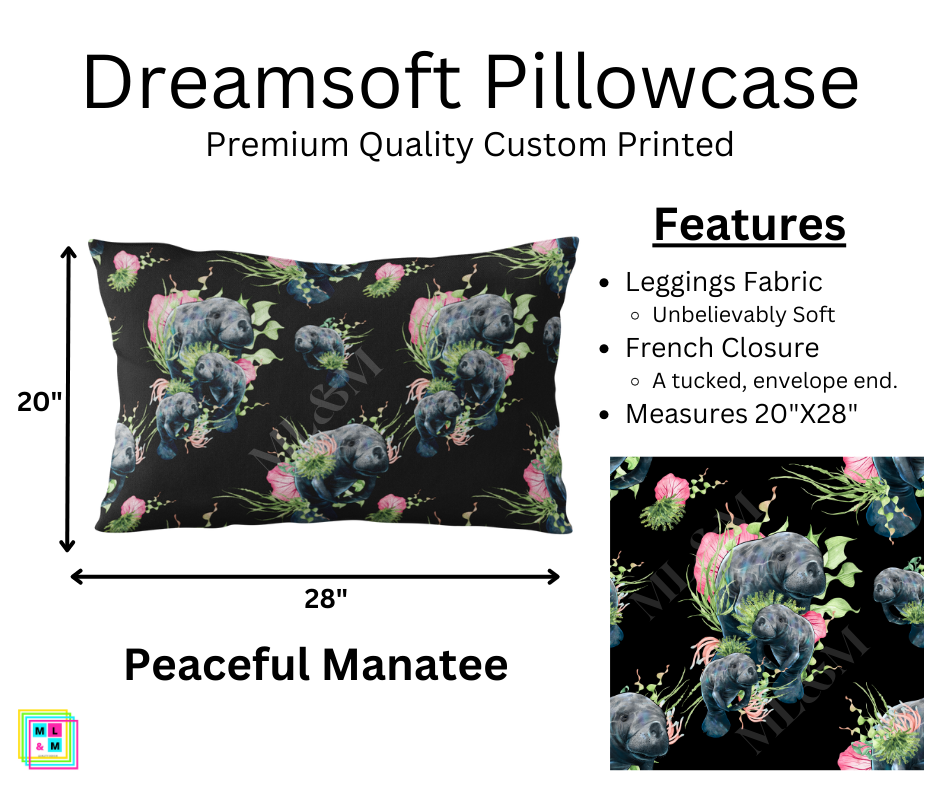 Peaceful Manatees Dreamsoft Pillowcase
