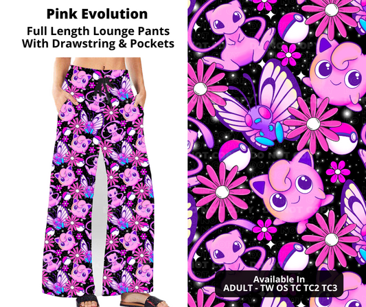 Preorder! Closes 11/21. ETA Jan. Pink Evolution Full Length Lounge Pants