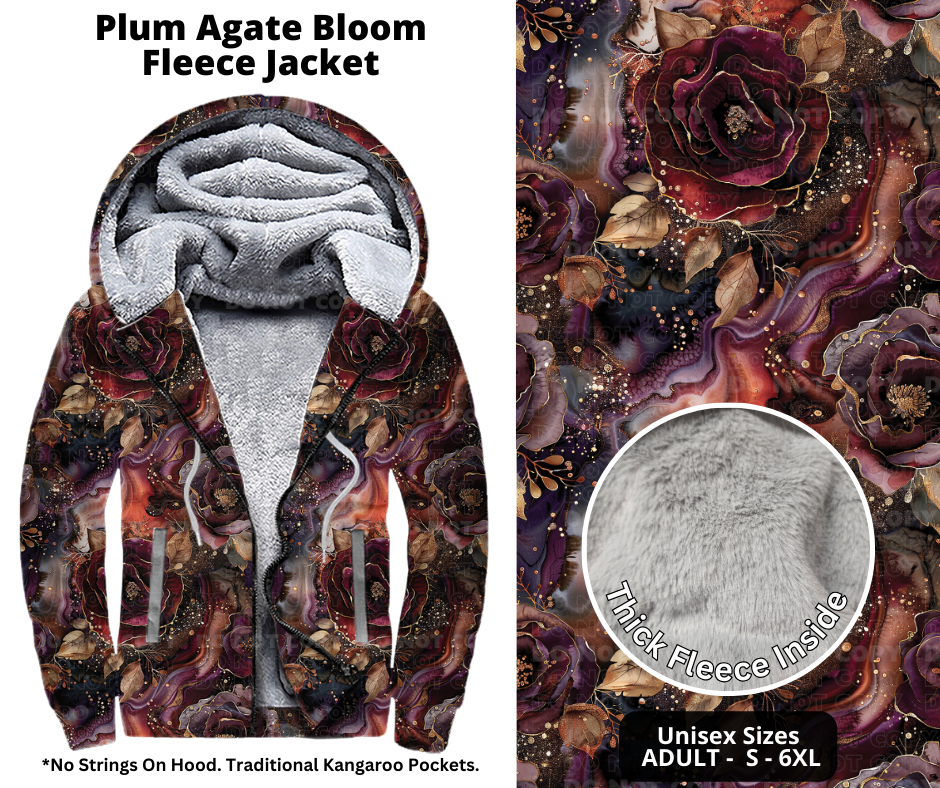 Preorder! Closes 10/21. ETA Jan. Plum Agate Bloom Jackets