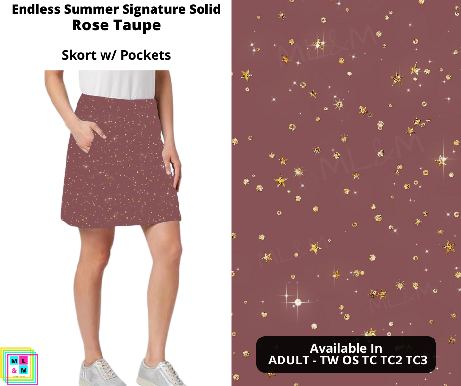 Rose Taupe Skort