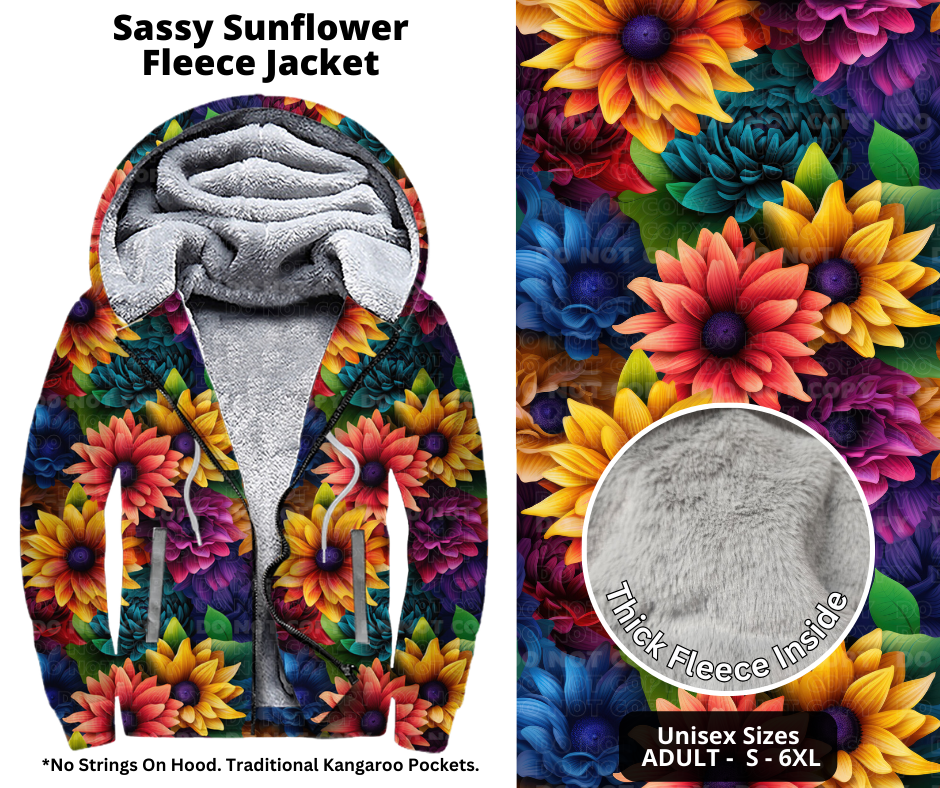 Preorder! Closes 10/21. ETA Jan. Sassy Sunflower Jackets