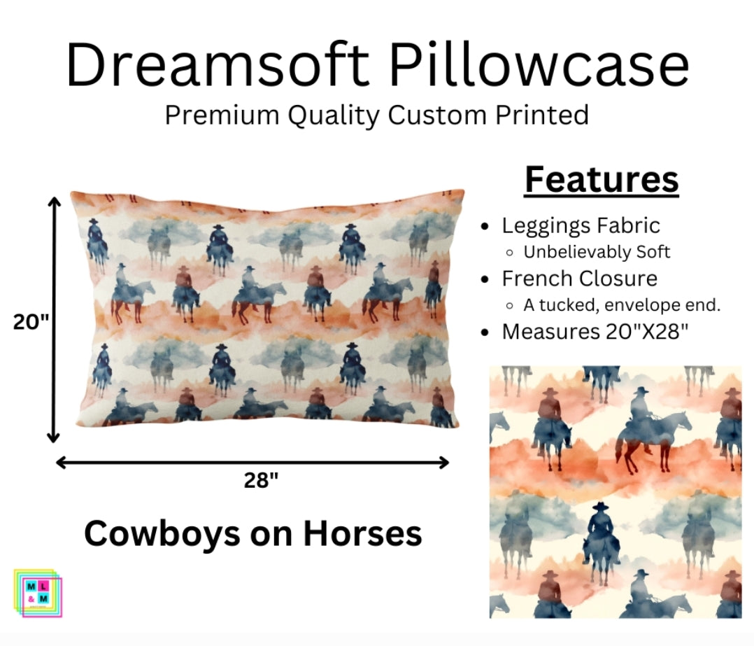 Cowboys On Horses Dreamsoft Pillowcase