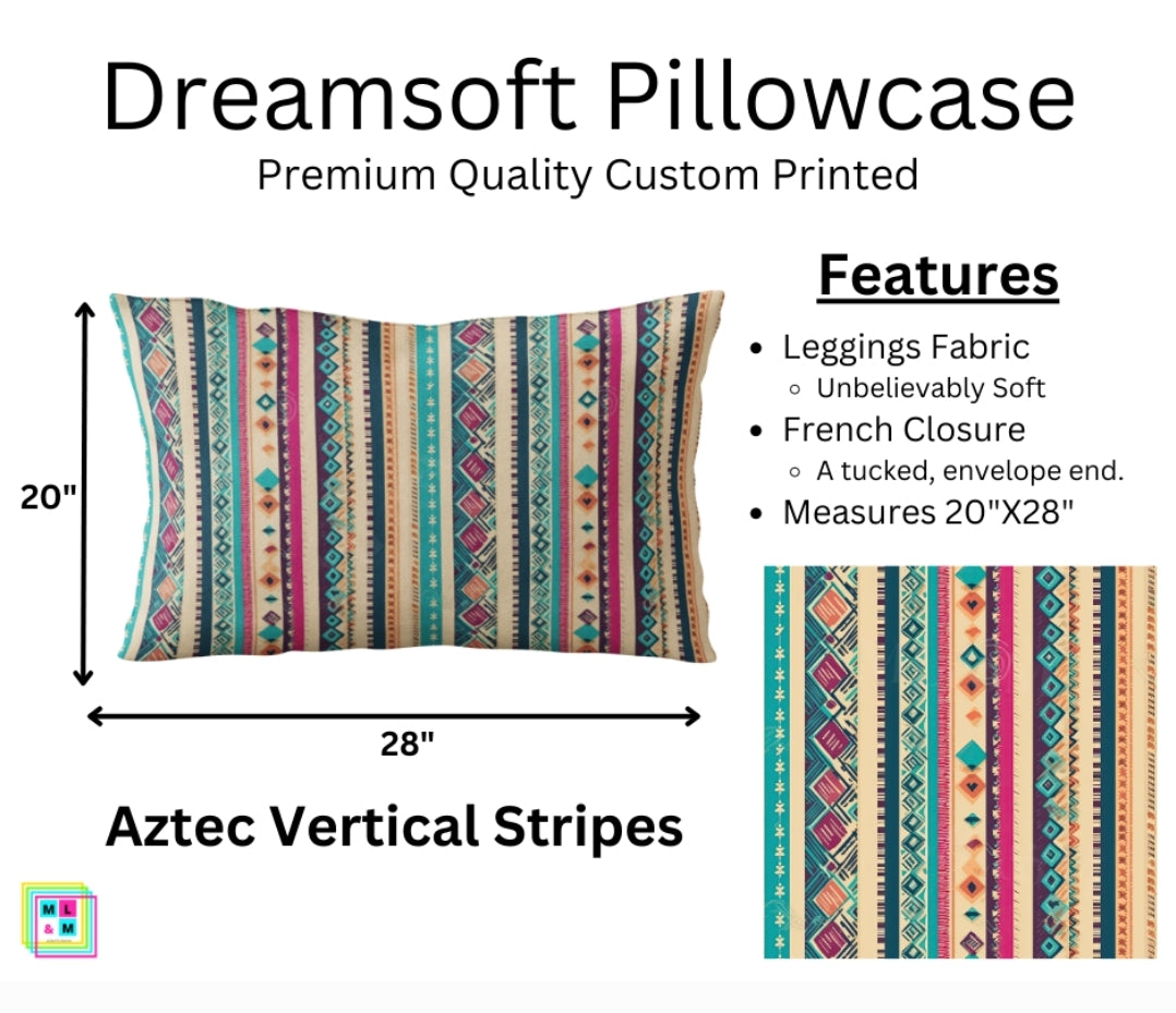 Aztec Vertical Stripes Dreamsoft Pillowcase