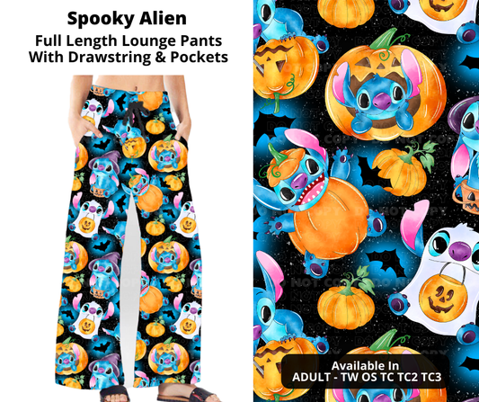 Spooky Alien Full Length Lounge Pants