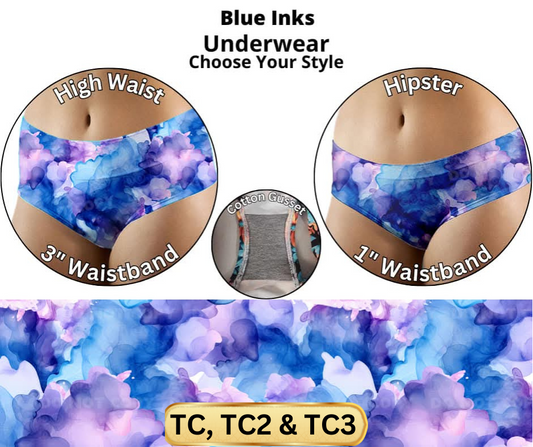 Blue Inks Hipster & High Waist Underwear