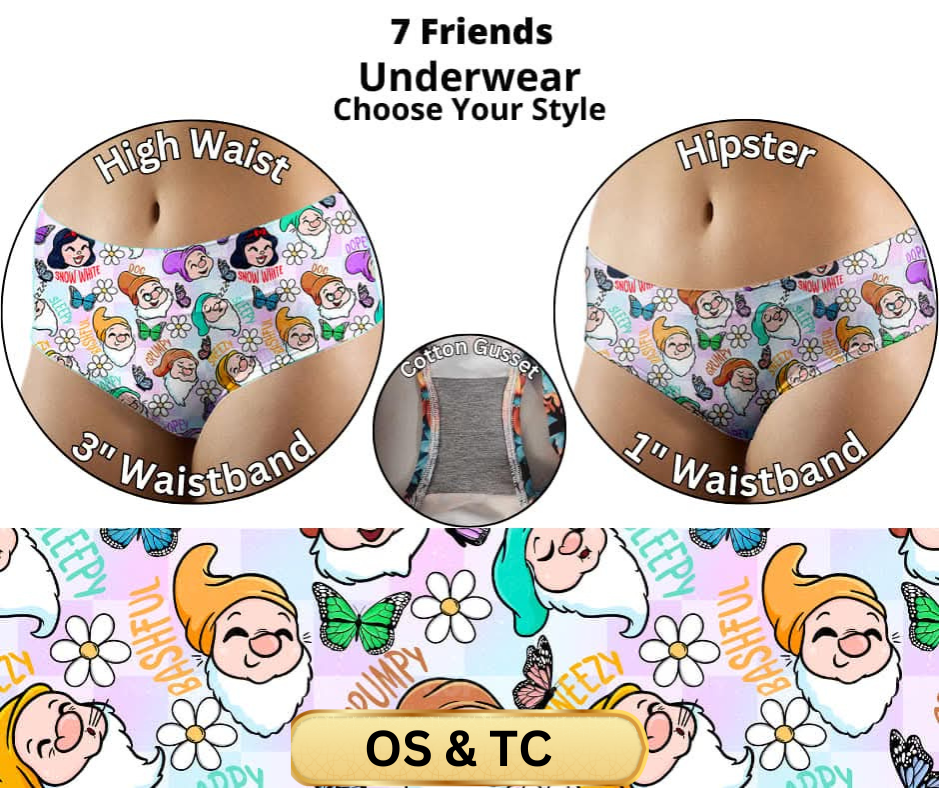 7 Friends Hipster & High Waist Underwear