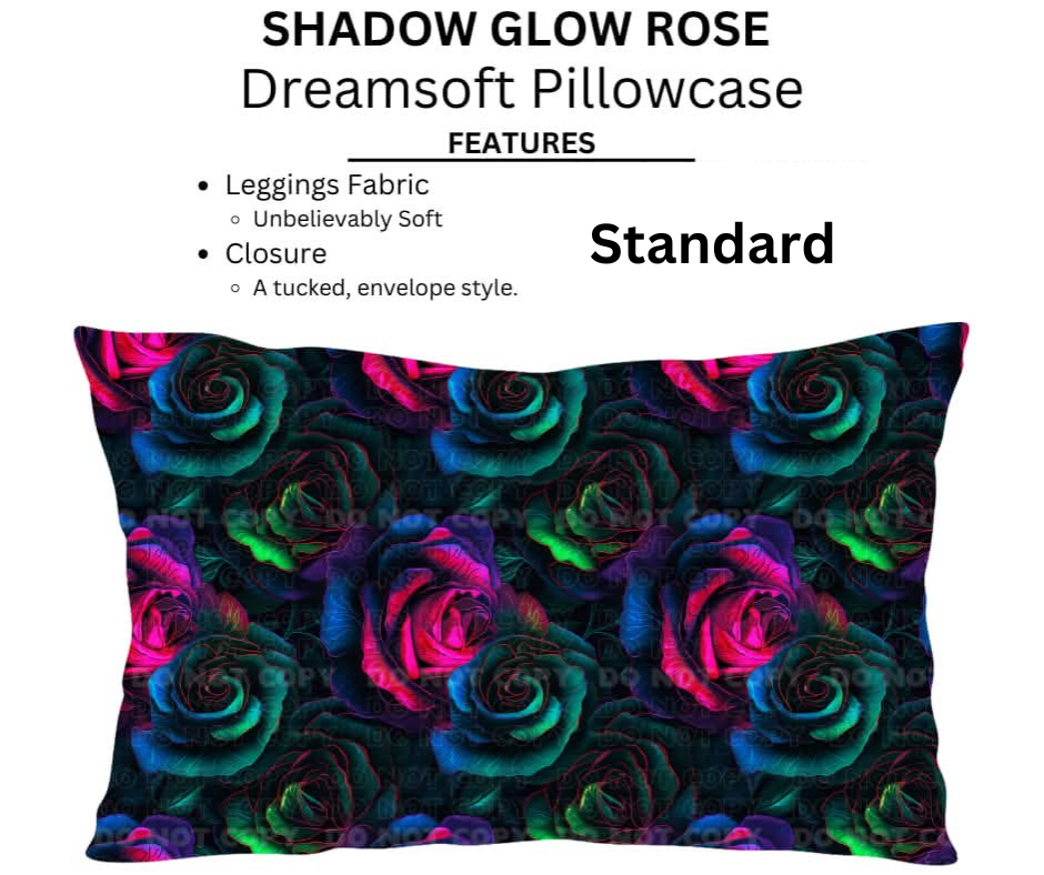 Shadow Glow Rose Dreamsoft Pillowcases