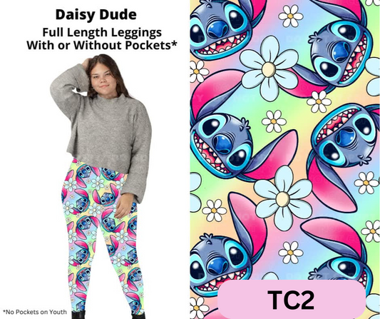 Daisy Dude Full Length Leggings w/ Pockets