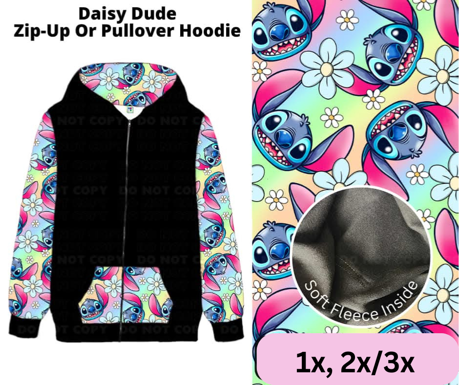 Daisy Dude Zip-Up or Pullover Hoodie