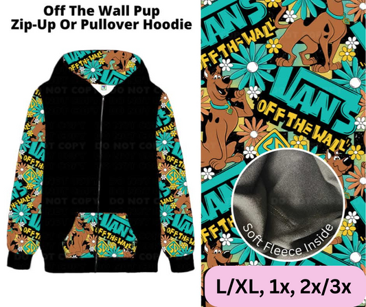 Off The Wall Pup Zip-Up or Pullover Hoodie