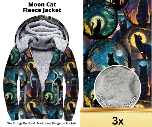 Moon Cat Fleece Jackets