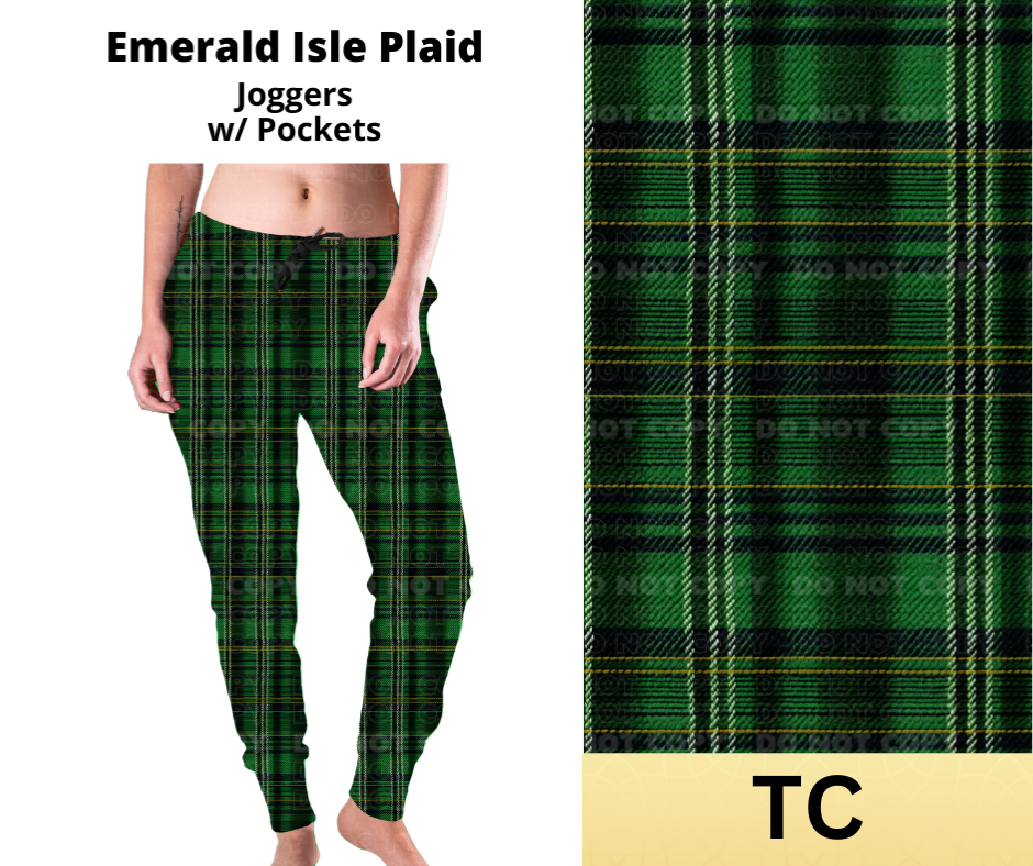 Preorder Extras! ETA Feb. Emerald Isle Plaid Joggers