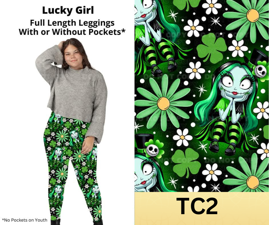 Preorder Extras! ETA Feb. Lucky Girl Full Length Leggings w/ Pockets