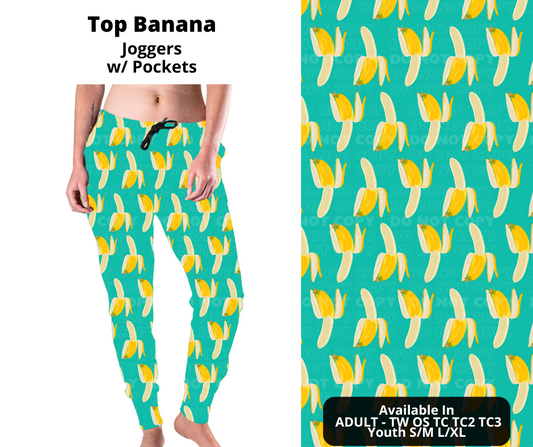 Preorder! Closes 11/27. ETA Feb. Top Banana Joggers