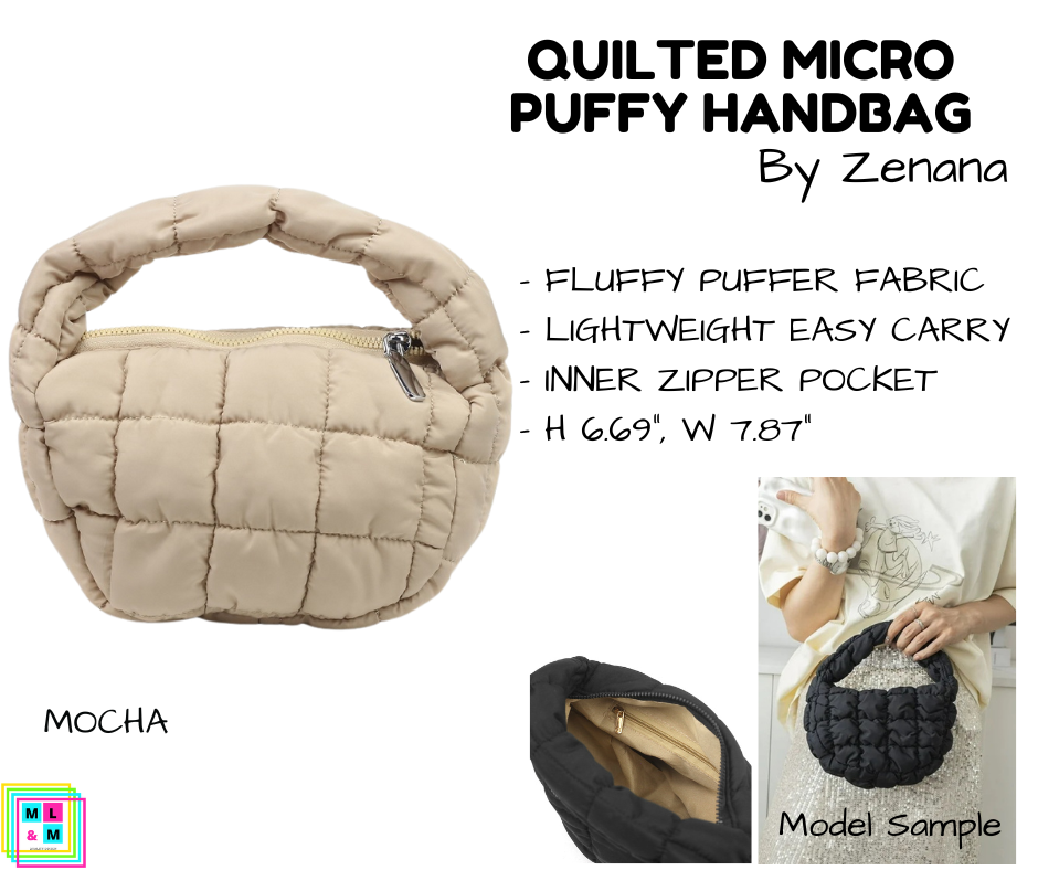 Quilted Micro Puffy Handbag - Multiple Colors