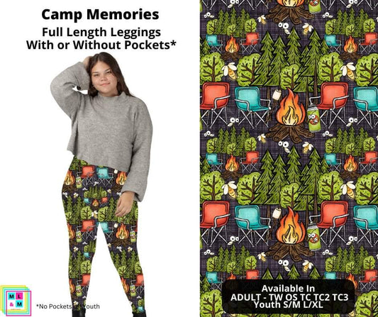 Camp Memories Full Length Leggings w/ Pockets