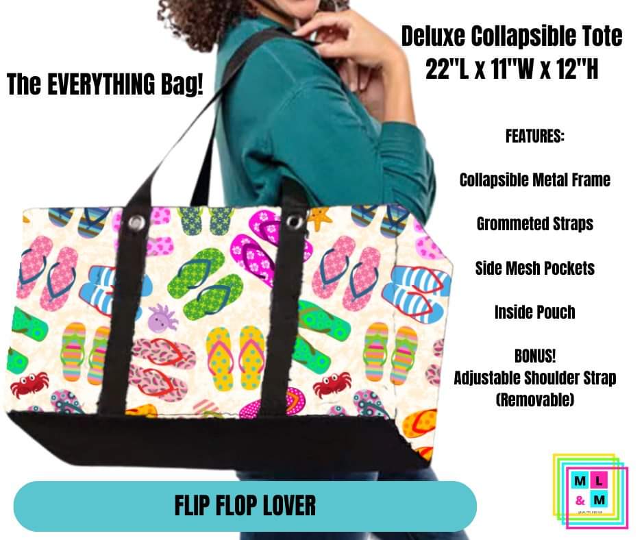 Flip Flop Lover Collapsible Tote