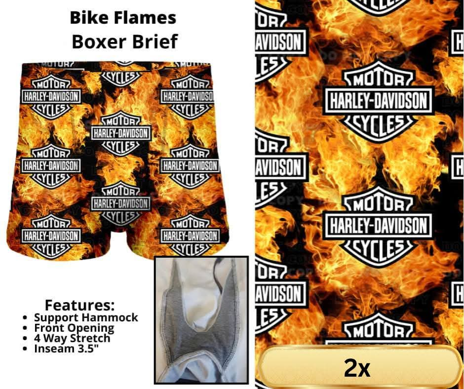 Bike Flames Boxer Briefs