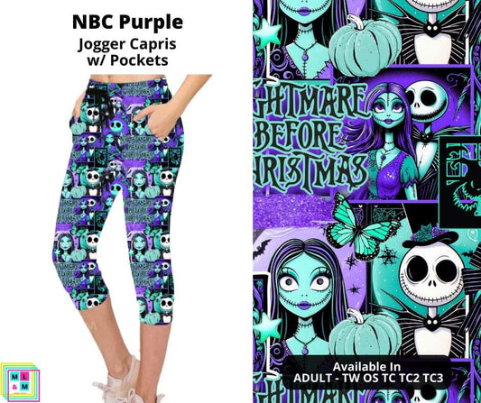 NBC Purple Jogger Capri