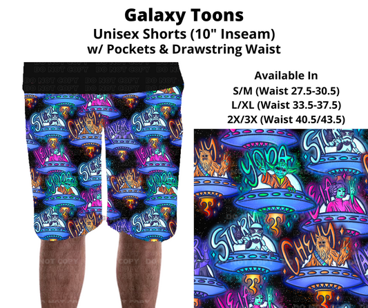 Preorder! Closes 11/27. ETA Feb. Galaxy Toons Unisex Shorts