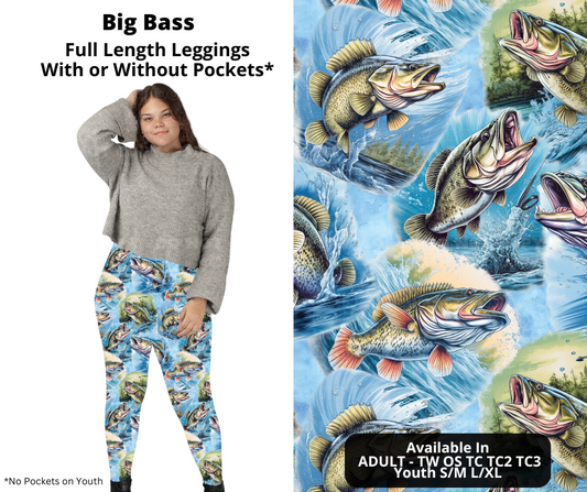 Preorder! Closes 11/27. ETA Feb. Big Bass Full Length Leggings w/wo Pockets