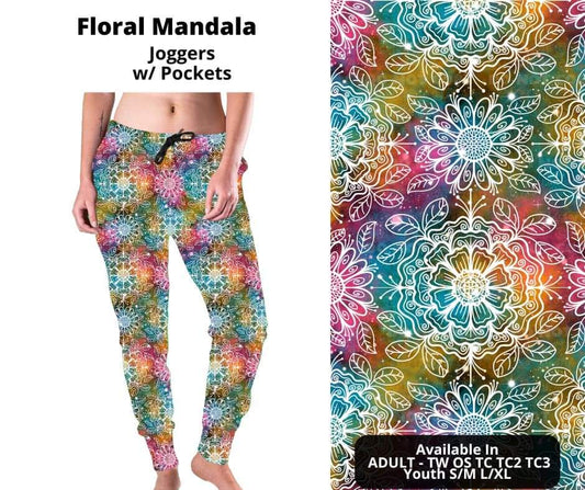 Preorder! Closes 10/24. ETA Dec. Floral Mandala Joggers