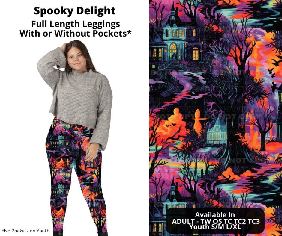 Spooky Delight Full Length Leggings w/ Pockets