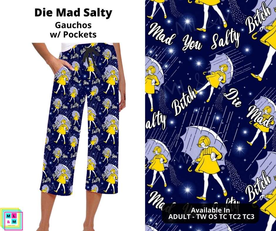 Die Mad Salty Capri Gauchos