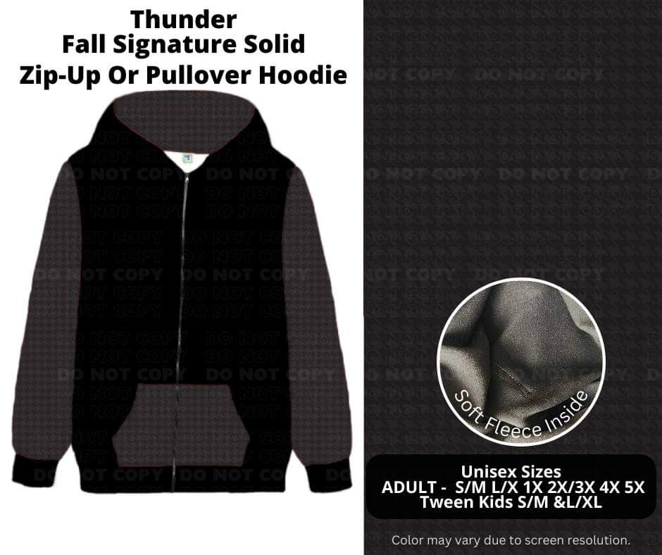 Thunder Zip-Up or Pullover Hoodie