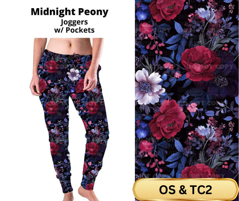 Midnight Peony Joggers