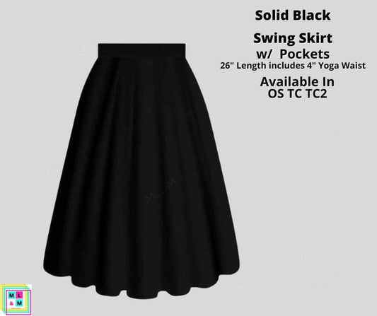 Solid Black Skirt