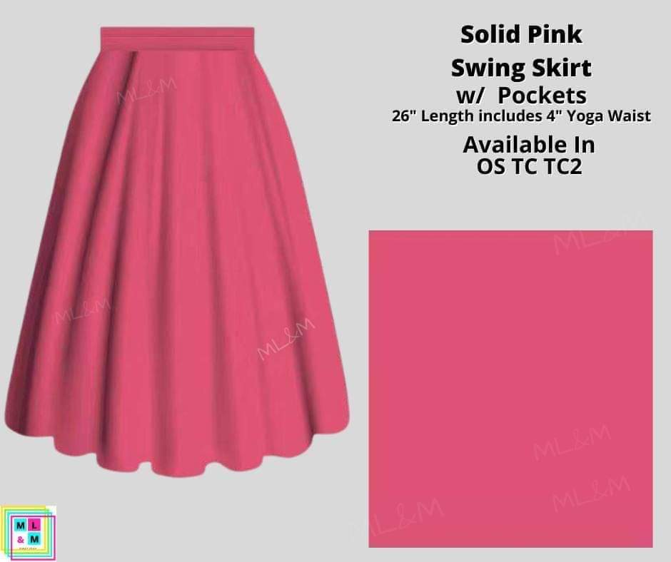 Solid Pink Skirt