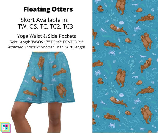 Floating Otters Skort