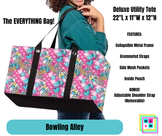Bowling Alley Collapsible Tote